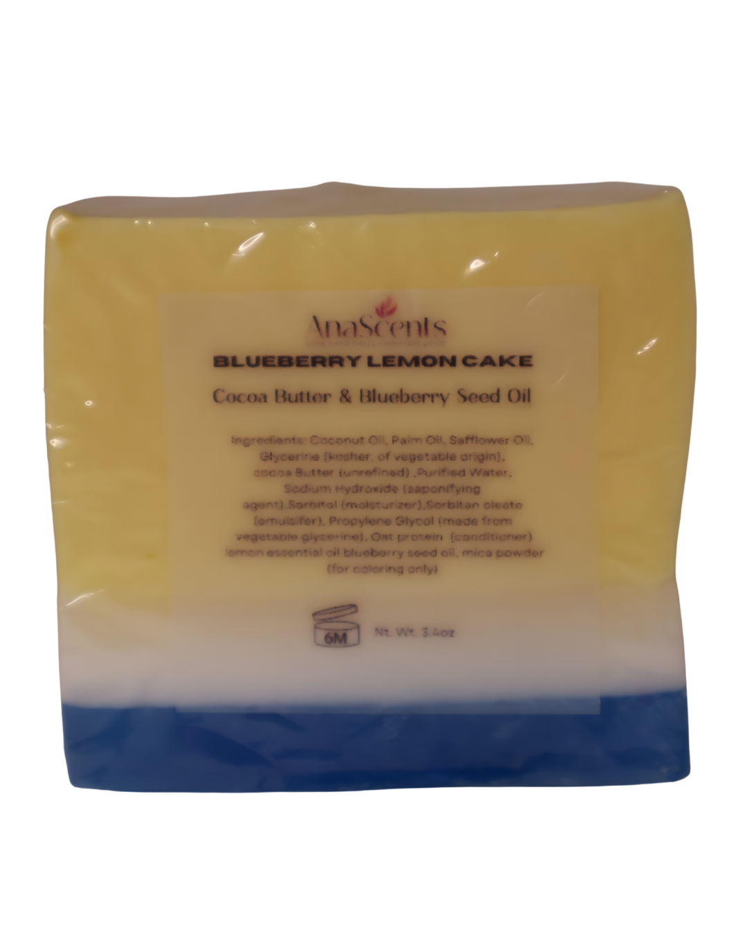 Blueberry Lemon Cake (cocoa butter soap)