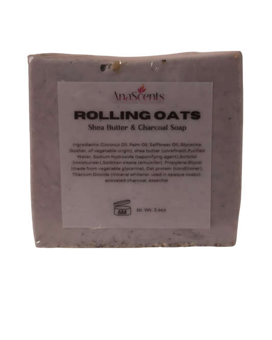 Rolling Oats (activated charcoal face& body bar)